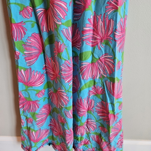 Lilly Pulitzer Turquoise Kissue Rare Jersey Knit Twist Knot Front Maxi Dress - Picture 4 of 10